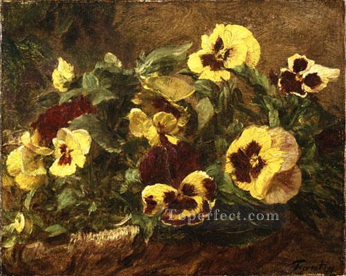 パンジー 1903 花の画家 アンリ・ファンタン・ラトゥール油絵